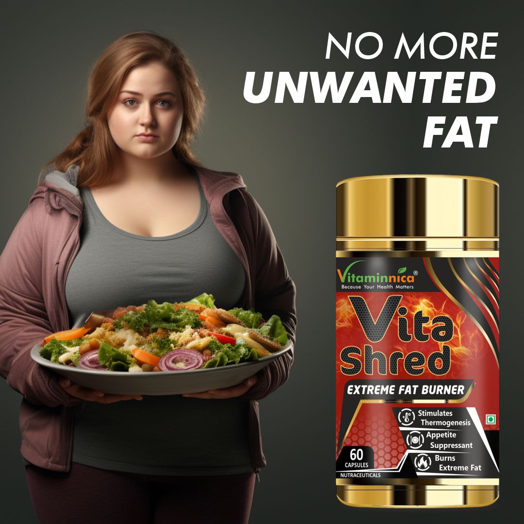 Vitaminnica VITA SHRED Extreme Fat Burner- 60 Capsules - Vitaminnica Healthcare