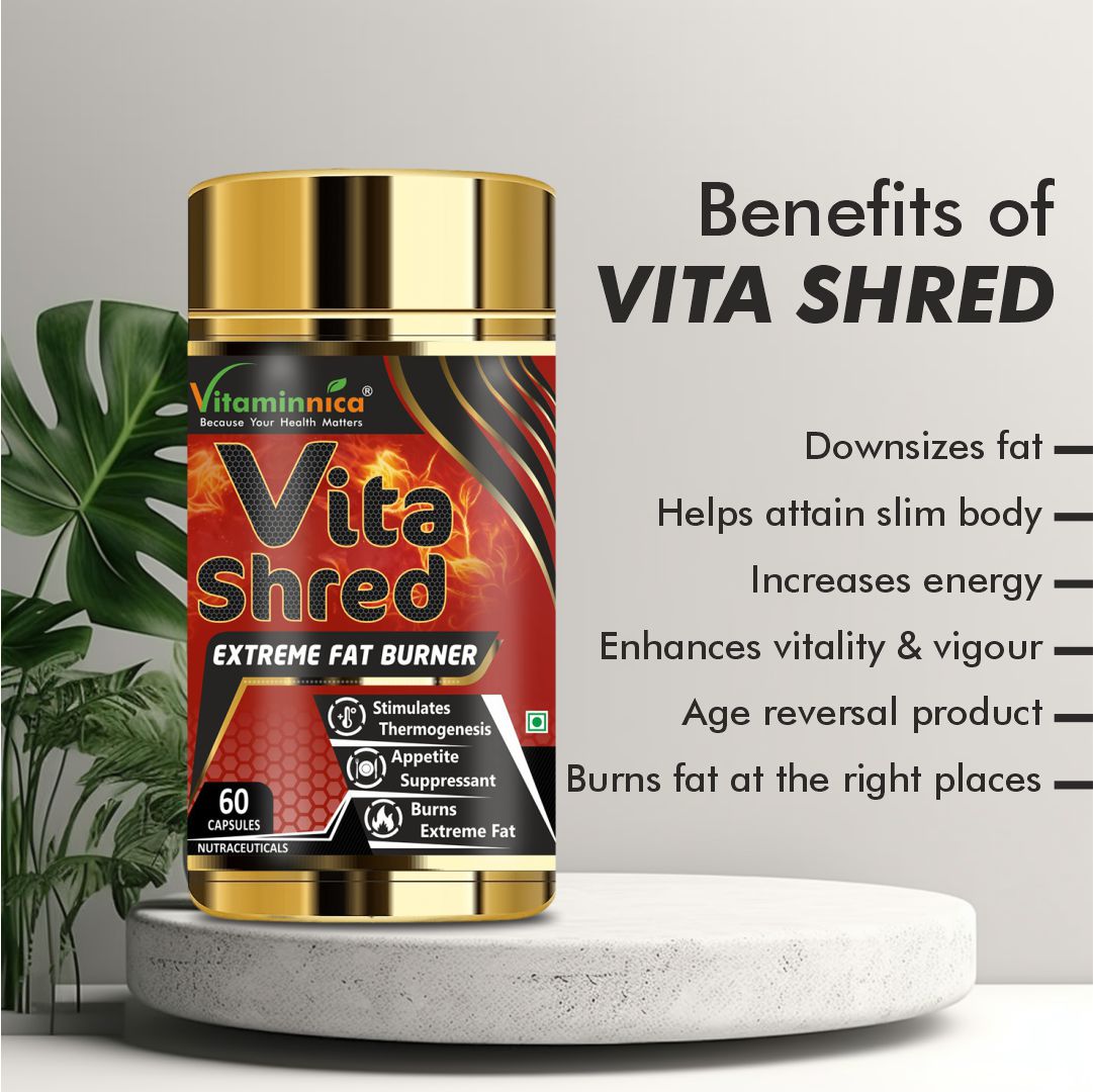 Vitaminnica VITA SHRED Extreme Fat Burner- 60 Capsules - Vitaminnica Healthcare