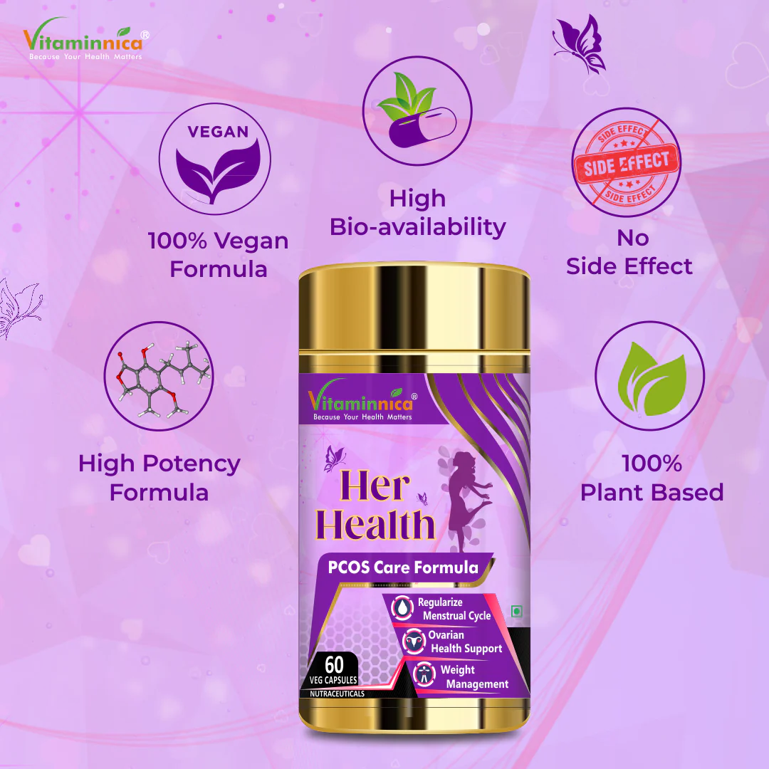 Biotin + Her Health Combo: Women's Health and Hormonal Balance - 120 Capsules - vitaminnicahealthcare