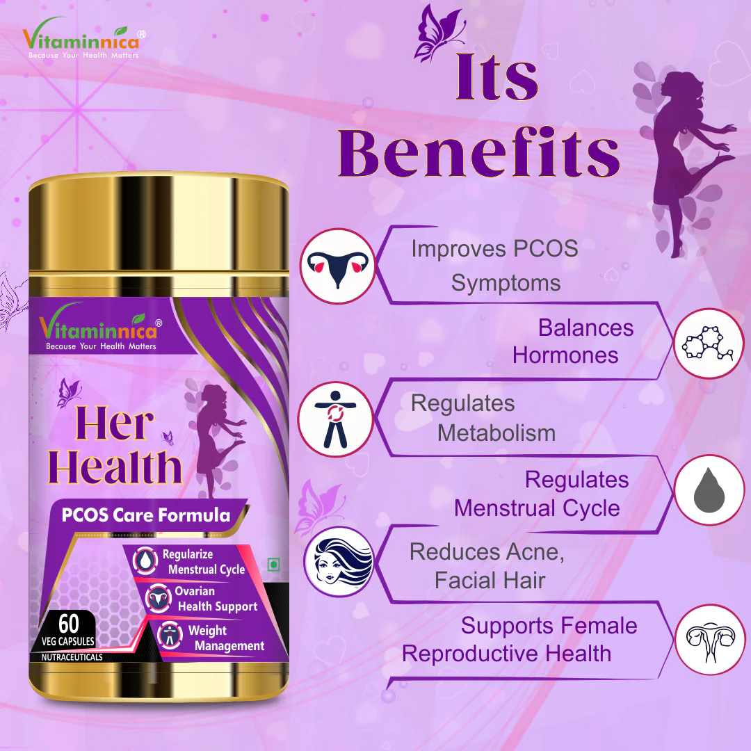 Biotin + Her Health Combo: Women's Health and Hormonal Balance - 120 Capsules - vitaminnicahealthcare