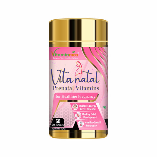 Vitaminnica Vita Natal Prenatal- 60 Capsules - vitaminnicahealthcare