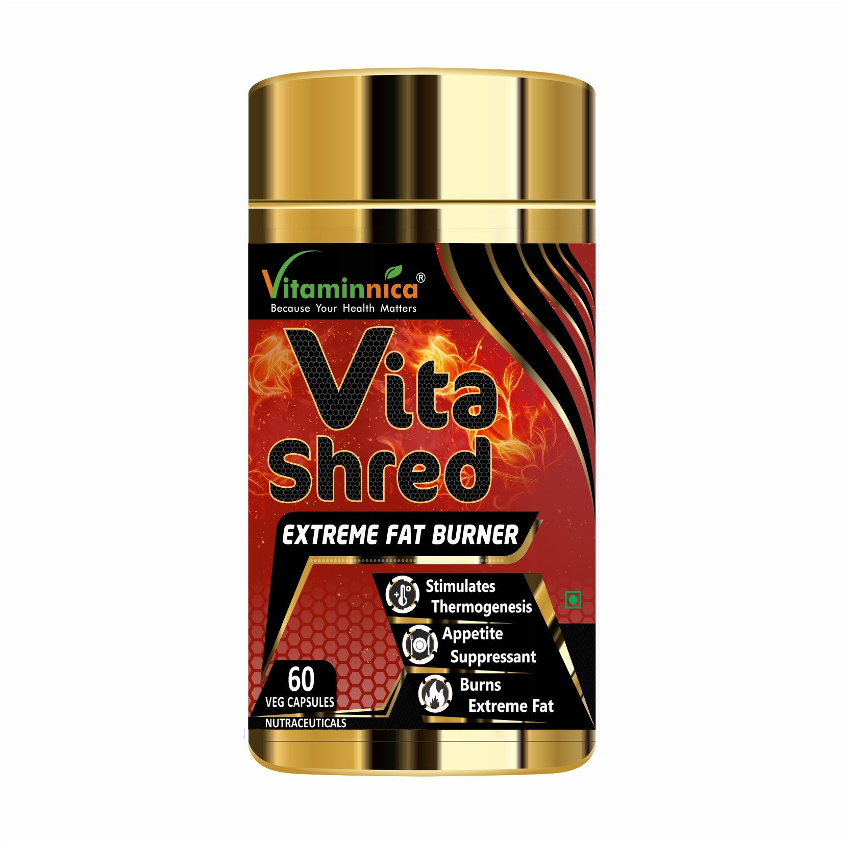 Vitaminnica VITA SHRED Extreme Fat Burner- 60 Capsules - vitaminnicahealthcare