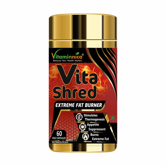Vitaminnica VITA SHRED Extreme Fat Burner- 60 Capsules - vitaminnicahealthcare