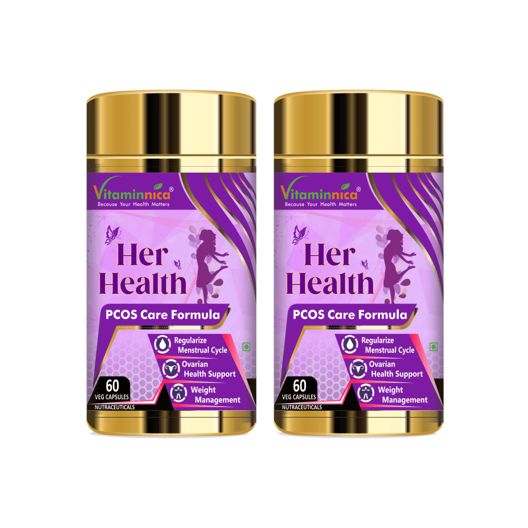 Vitaminnica Her Health PCOS Care- 60 Capsules - vitaminnicahealthcare