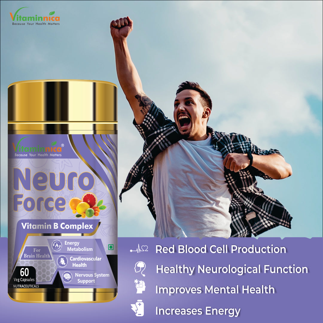 Vitaminnica Neuro Force Natural Brain Booster-60 Capsules - vitaminnicahealthcare