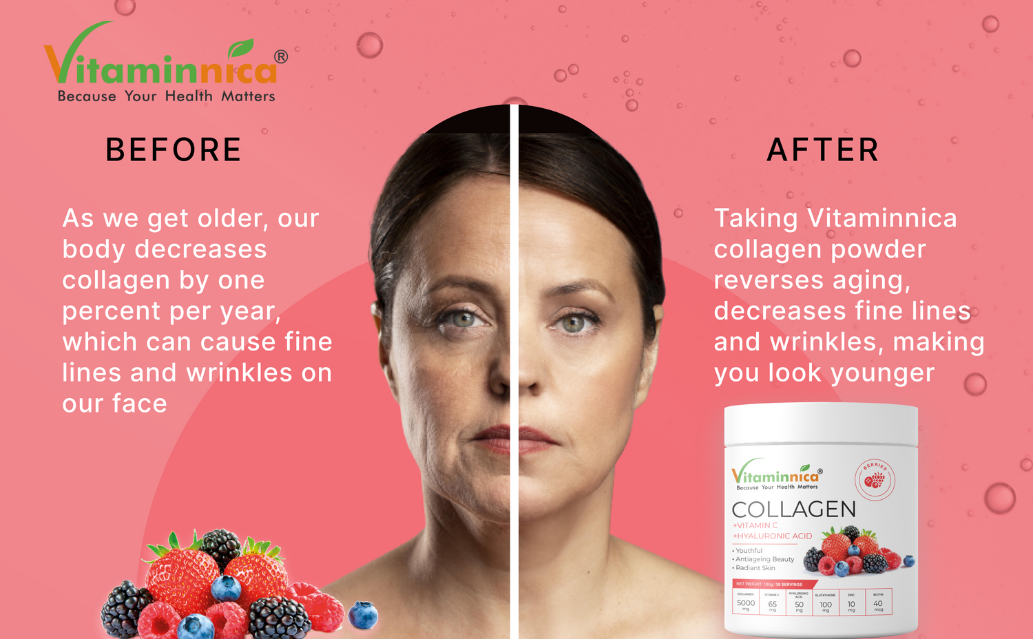 Radiant Beauty Unveiled The Power of Collagen Powder – Vitaminnica ...