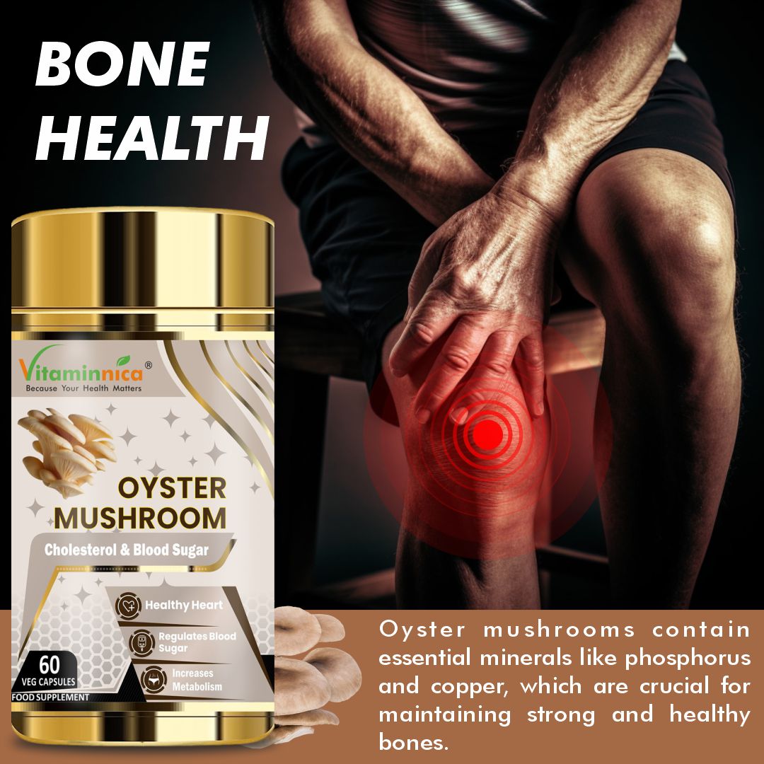 Vitaminnica Oyster Mushroom- 60 Capsules - Vitaminnica Healthcare