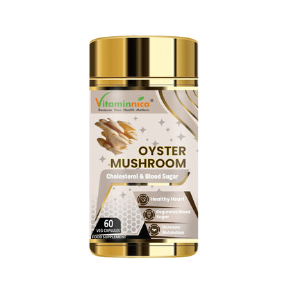 Vitaminnica Oyster Mushroom- 60 Capsules - Vitaminnica Healthcare