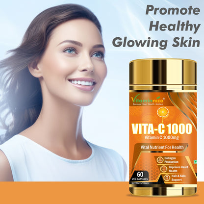 Vitaminnica Vita C 1000mg- 60 Capsules - Vitaminnica Healthcare