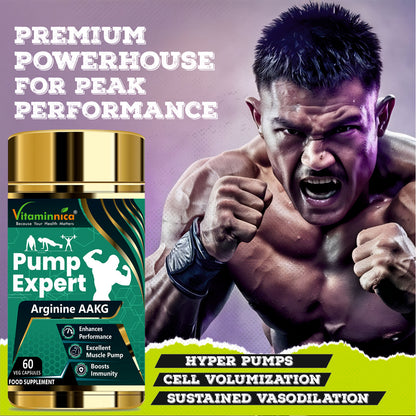 Vitaminnica Shilajit Resin + Pump Expert Arginine AAKG Capsules- Combo Offer | Recharge Your Energy, Strength & Focus — Naturally - Vitaminnica Healthcare