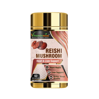 Vitaminnica Reishi Mushroom- 60 Capsules - Vitaminnica Healthcare