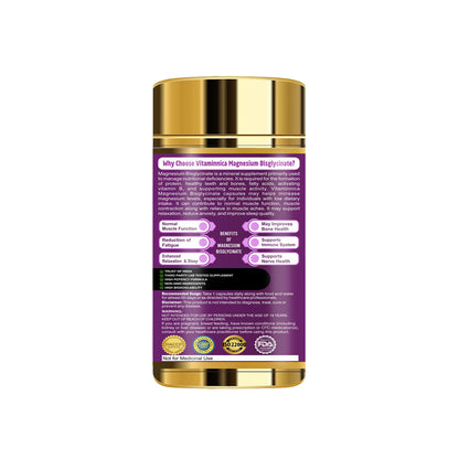 Vitaminnica Magnesium Bisglycinate- 60 Capsules - Vitaminnica Healthcare