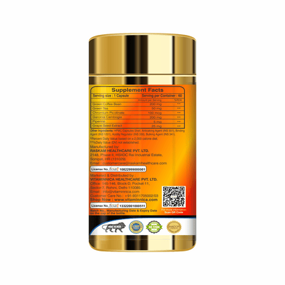 Vitaminnica Keto Fat Burner - Weight management and Improve Energy Levels - 60 Capsules - Vitaminnica Healthcare