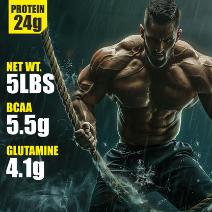 Vitaminnica Vita Gold 100% Whey Protein Powder- 5 Lbs (75 Servings) | UK Formulation with Digestive Enzymes - Vitaminnica Healthcare