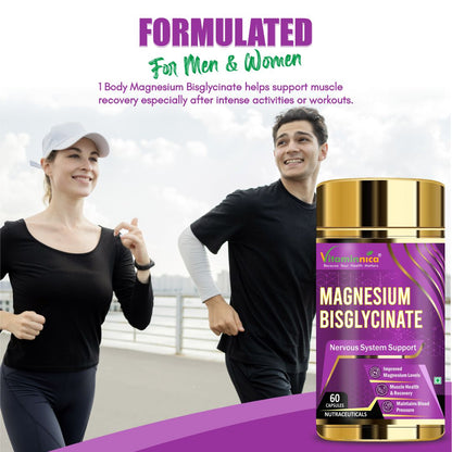 Vitaminnica Magnesium Bisglycinate- 60 Capsules - Vitaminnica Healthcare