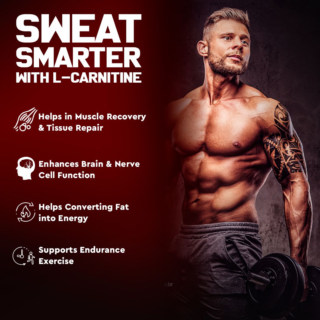 Vitaminnica L-Carnitine- 20 Effervescent Tablets Orange Flavour – Metabolism & Energy Support Supplement – Fat Metabolism, Reduced Fatigue & Workout Performance - Vitaminnica Healthcare