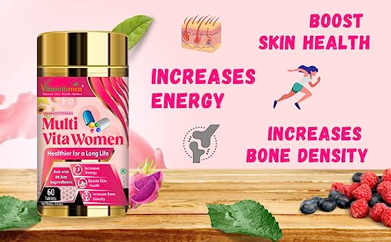 Multivita Women + Collagen Mix Berry Combo: Joint and Skin Health for Women - vitaminnicahealthcare