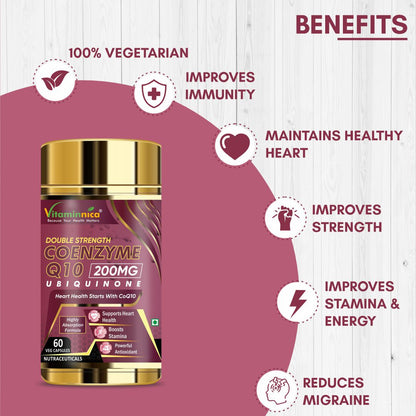 Vitaminnica Coq 200mg 60 Capsules - Vitaminnica Healthcare