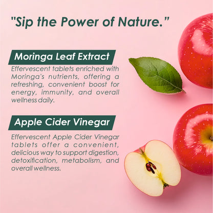 Vitaminnica ACV Moringa Effervescent- 15 Tablets | Supports Digestion, Detox & Weight Management - Vitaminnica Healthcare