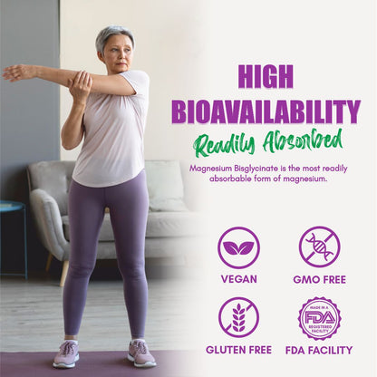 Vitaminnica Magnesium Bisglycinate- 60 Capsules - Vitaminnica Healthcare