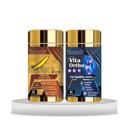 Omega 3 + Vita Ortho Combo: Joint and Bone Support - 120 Capsules - vitaminnicahealthcare