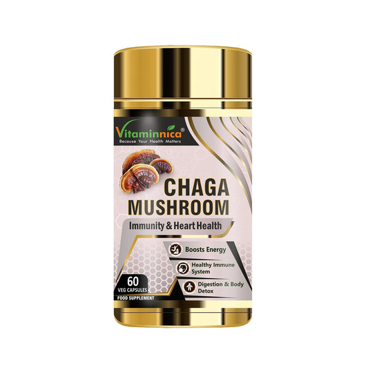 Vitaminnica Chaga Mushroom- 60 Capsules - Vitaminnica Healthcare