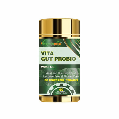 Vitaminnica Vita Gut Probio- 60 Capsules - Vitaminnica Healthcare