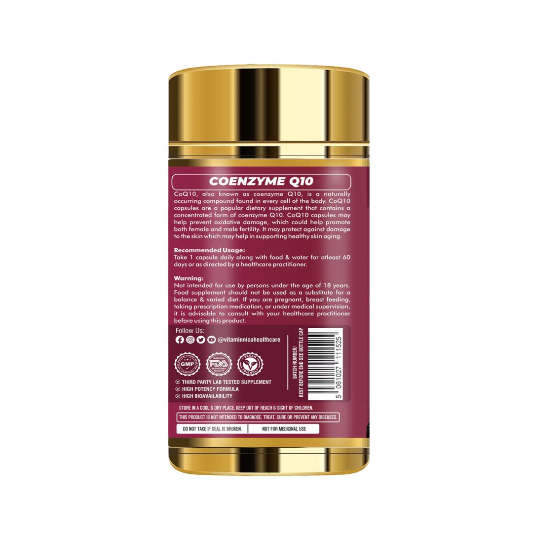 Vitaminnica Coq 200mg 60 Capsules - Vitaminnica Healthcare