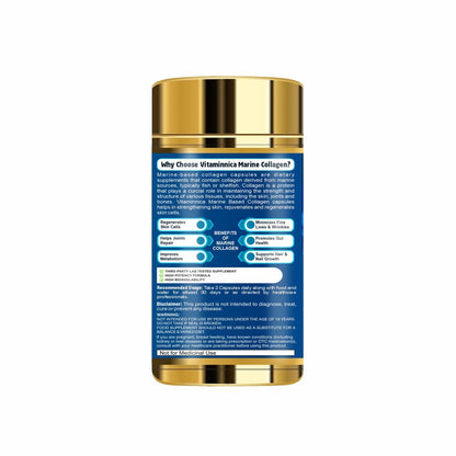 Vitaminnica Marine Based Collagen- 60 Capsules - Vitaminnica Healthcare