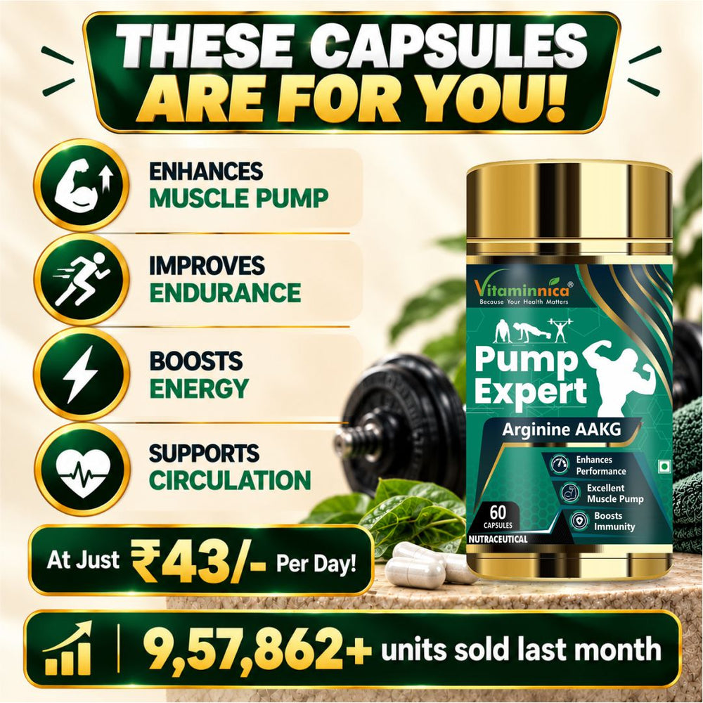 Vitaminnica PUMP EXPERT Arginine AAKG- 60 Capsules