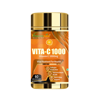Vitaminnica Vita C 1000mg- 60 Capsules - Vitaminnica Healthcare