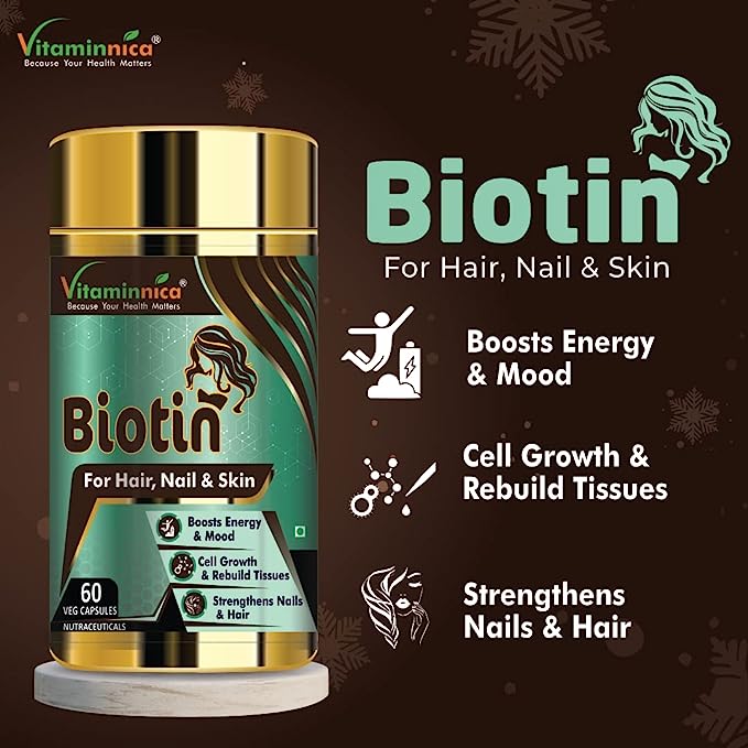 Omega 3 + Biotin Combo: Hair, Skin, and Nail Health - 120 Capsules - vitaminnicahealthcare