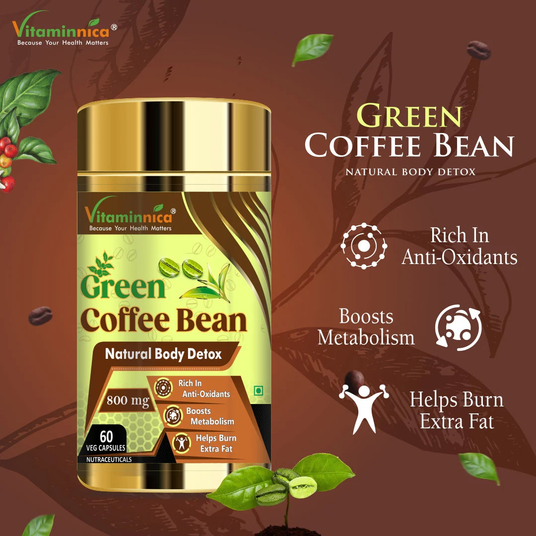 Biotin + Green Coffee Bean Combo: Energy and Weight Management - 120 Capsules - vitaminnicahealthcare