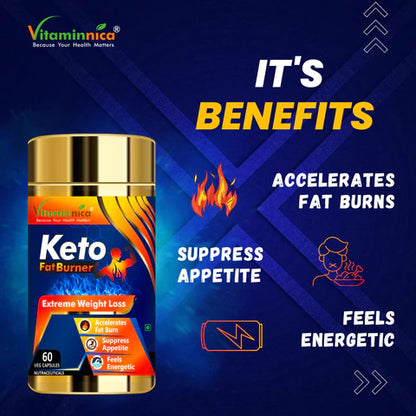 Biotin + Keto Fat Burner Combo: Weight Management and Energy Boost - 120 Capsules - vitaminnicahealthcare