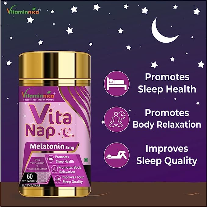 Multivita Women + Vita Nap (Melatonin) Combo: Sleep Support and Relaxation for Women - 120 Capsules - vitaminnicahealthcare
