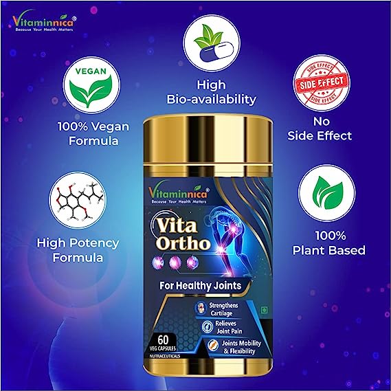 Omega 3 + Vita Ortho Combo: Joint and Bone Support - 120 Capsules - vitaminnicahealthcare