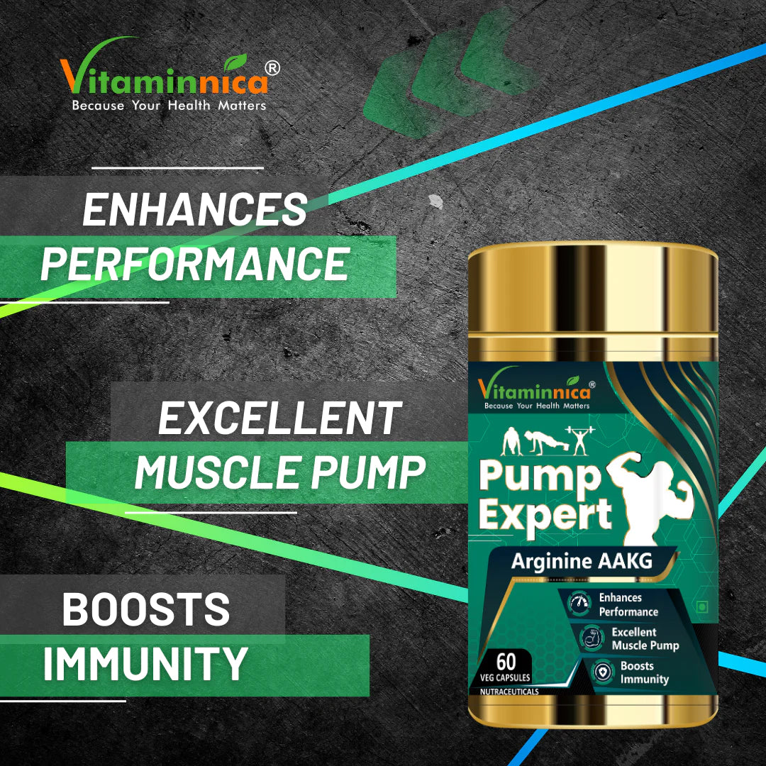 Biotin + Pump Expert Combo: Workout Performance and Muscle Pump - 120 Capsules - vitaminnicahealthcare