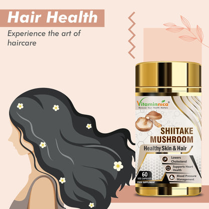 Vitaminnica Shiitake Mushroom- 60 Capsules - Vitaminnica Healthcare