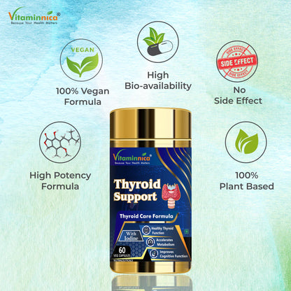 Multivita Women + Thyroid Support Combo: Thyroid Health and Metabolism Support for Women - 120 Capsules - vitaminnicahealthcare