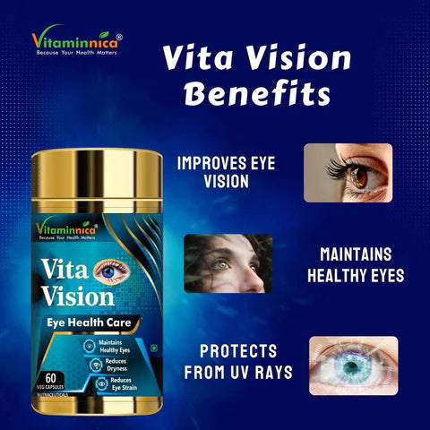 Multivita Men + Vita Vision Combo: Eye Health and Antioxidant Support for Men - 120 Capsules - vitaminnicahealthcare
