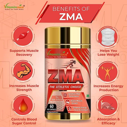 Multivita Men + ZMA Combo: Muscle Recovery and Sleep Support - 120 Capsules - vitaminnicahealthcare