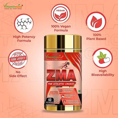 Multivita Men + ZMA Combo: Muscle Recovery and Sleep Support - 120 Capsules - vitaminnicahealthcare