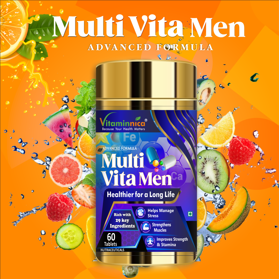 Vitaminnica Multi Vita Men (Multivitamins)- 60 Tablets - vitaminnicahealthcare
