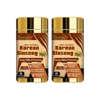 Vitaminnica Korean Ginseng-60 Capsules - vitaminnicahealthcare