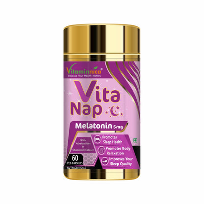 Vitaminnica Vita Nap Sleep Support-60 Capsules - vitaminnicahealthcare