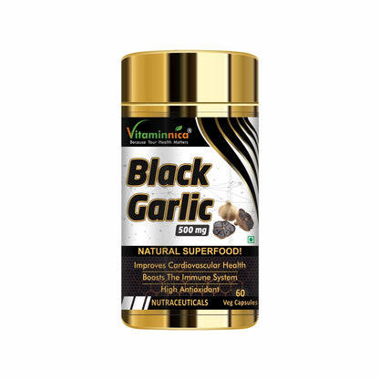 Vitaminnica Black Garlic -60 Capsules - vitaminnicahealthcare