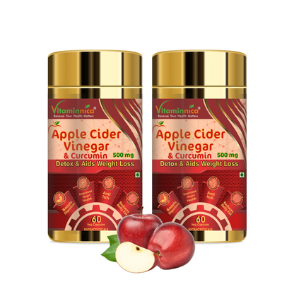 Vitaminnica Apple Cider Vinegar- Healthy Gut, Bloating and Improves Digestion - 60 Capsules - vitaminnicahealthcare