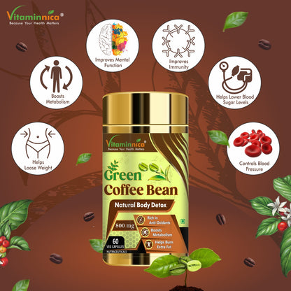 Vitaminnica Green Coffee Bean- 60 Capsules - vitaminnicahealthcare