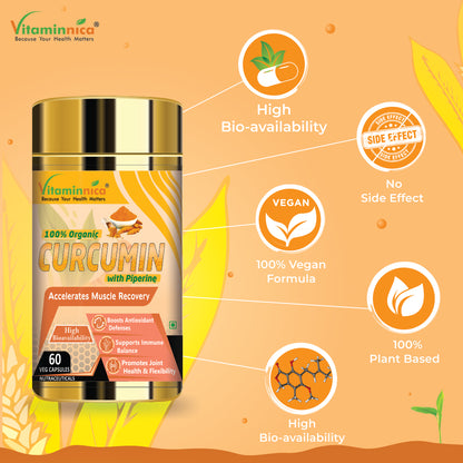 Vitaminnica Curcumin- 60 Capsules - vitaminnicahealthcare