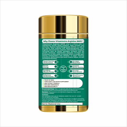 Vitaminnica PUMP EXPERT Arginine AAKG- 60 Capsules - vitaminnicahealthcare